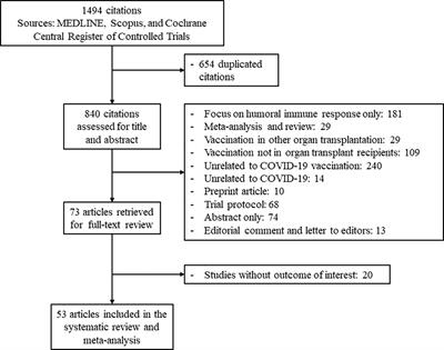 Cellular immune response of SARS-CoV-2 vaccination in kidney transplant recipients: a systematic review and meta-analysis